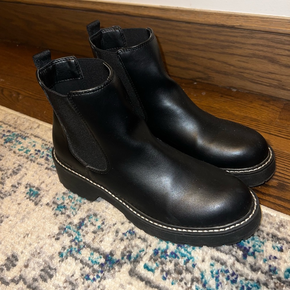 Black Steve Madden Girl Ankle Boots - Picture 3 of 5